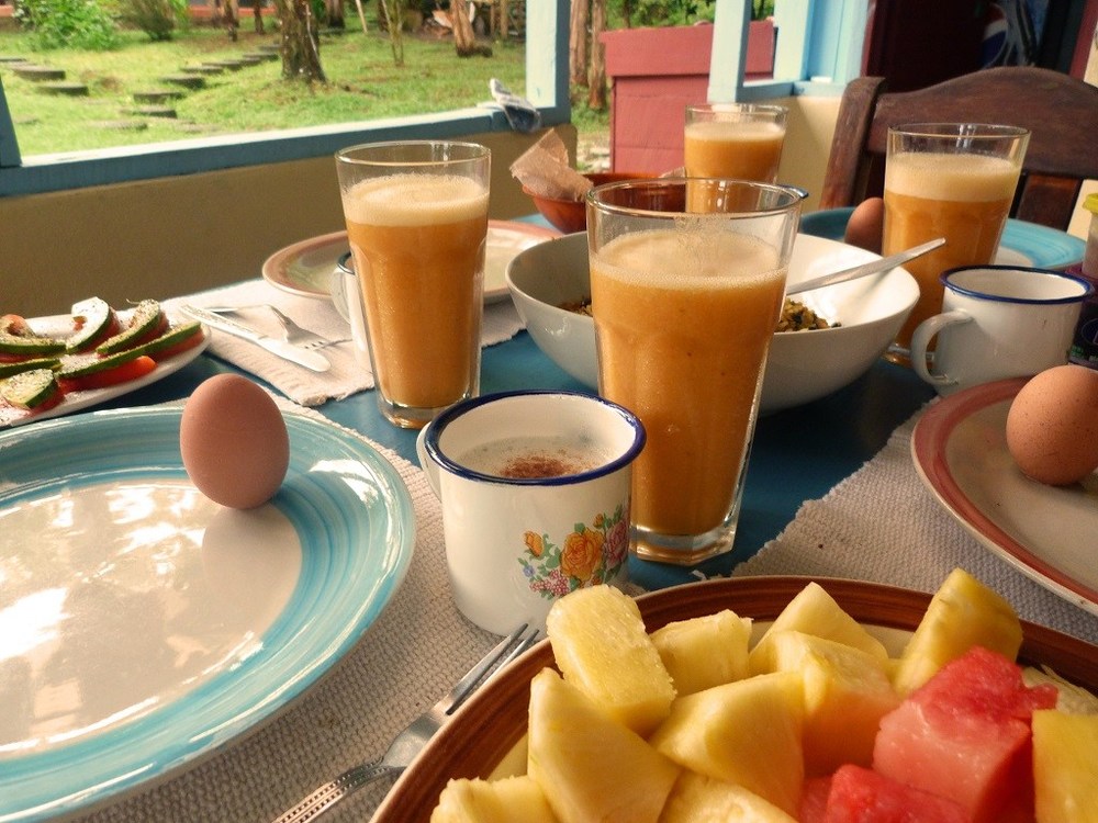 Break-fast-with juice-rancho-burica-costa-rica-travel Break-fast-with juice-rancho-burica-costa-rica-travel